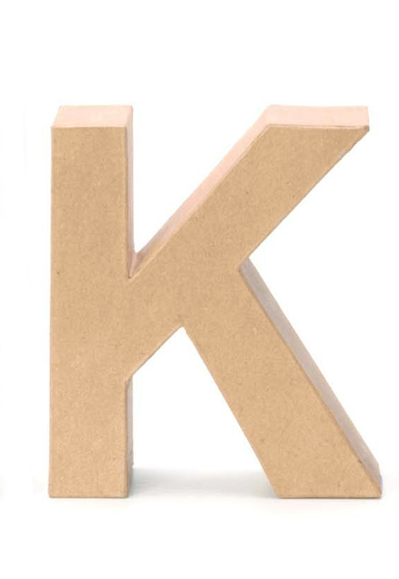 Lettres cartonnées K 17,5x5,5cm